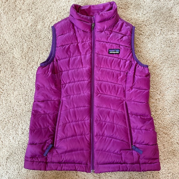 Patagonia Purple Puffer Sweater Vest 8 - Picture 1 of 10